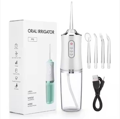 Cordless Dental Teeth Irrigator Portable Water Flosser Rechargeable Ipx7 Waterproof Oral Irrigator 220ml Water Dental Flossers