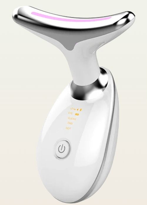 Rechargeable Face and Neck Massager  Beauty Device for Face and Neck Home EMS Facial Massager Vibration Beauty Massager