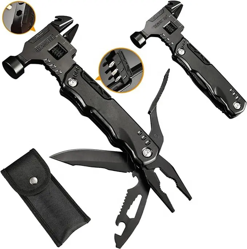 16 in 1 High Quality Multifunctional Pliers Multitool Claw Hammer Adjustable Wrench Multitool