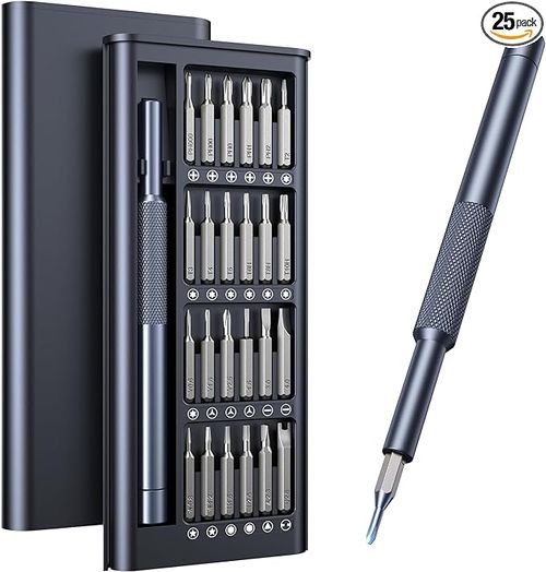25-in-1 Small Precision Screwdriver Set,Professional Magnetic Mini Repair Tool Kit for Phone,Computer,Watch,Laptop,Macbook,Ring Doorbell, Eyeglass,Electronic,Screw Driver