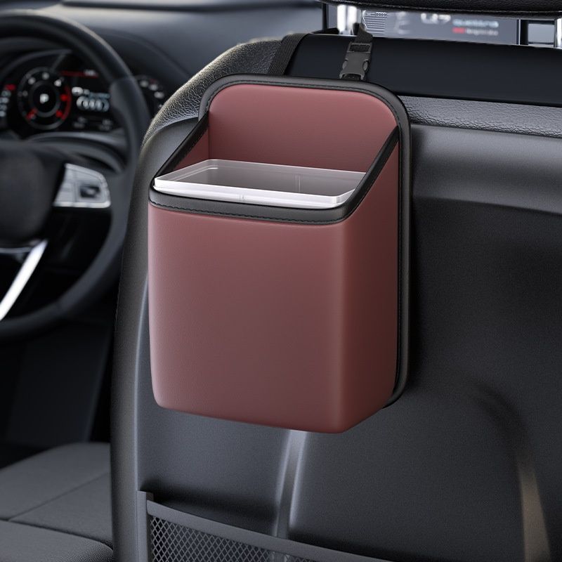 Portable car trash bin