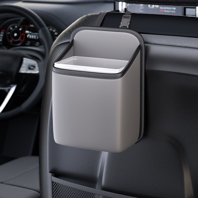 Portable car trash bin