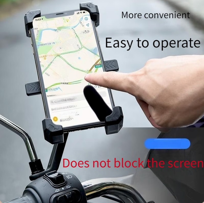 Motorcycle cell phone holder