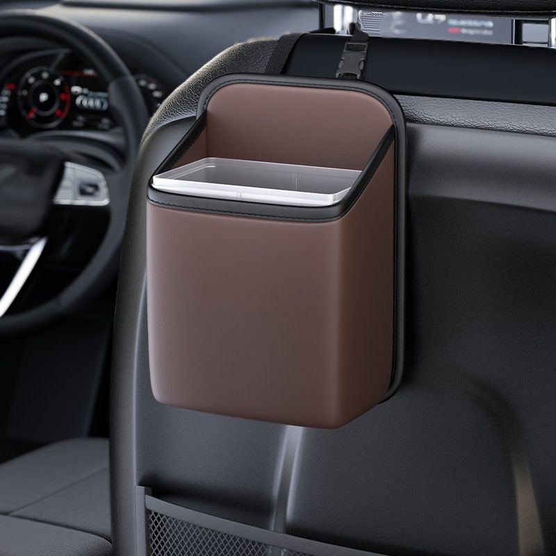 Portable car trash bin
