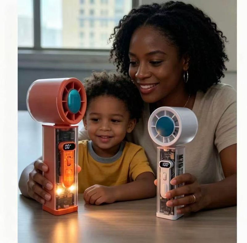 Portable Handheld Fan (Auto-Oscillating)