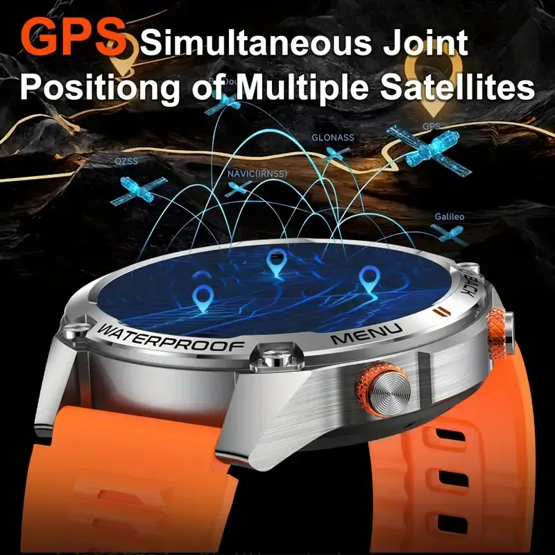 Tactical GPS Smartwatch: Your ultimate adventure & daily companion ✨