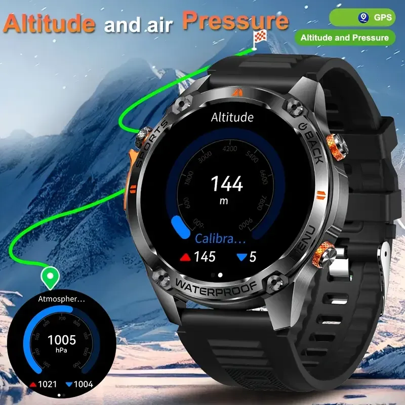 Tactical GPS Smartwatch: Your ultimate adventure & daily companion ✨