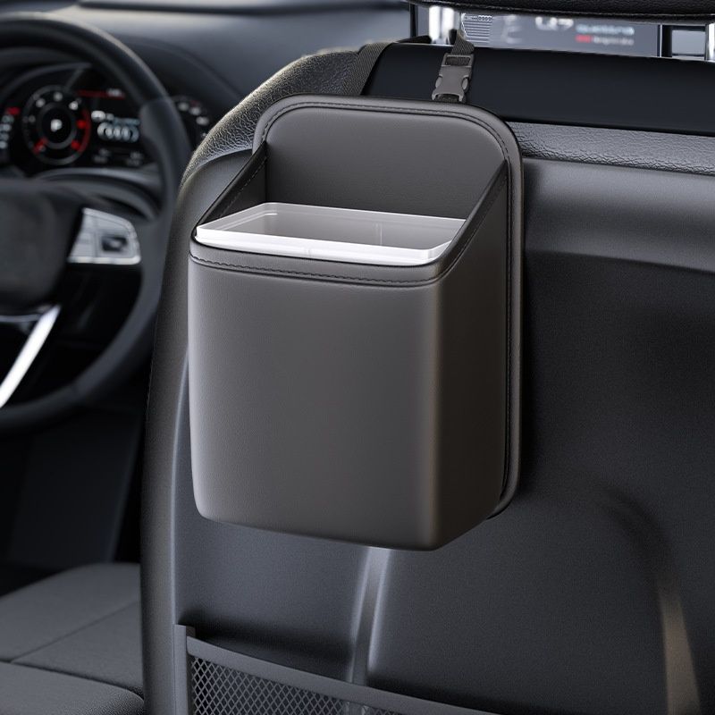 Portable car trash bin