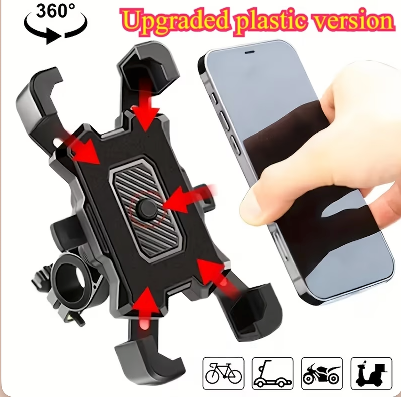 Motorcycle cell phone holder