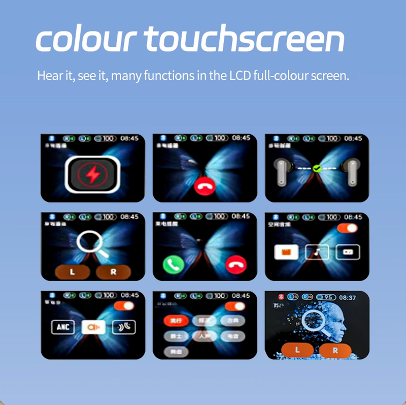 Color screen Bluetooth headset