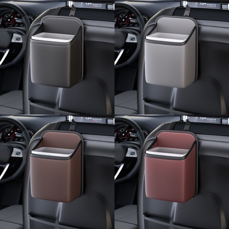 Portable car trash bin