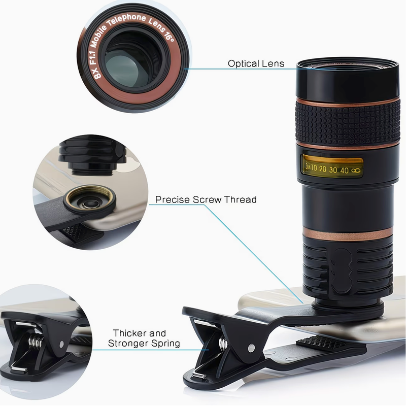8x mobile phone telescope