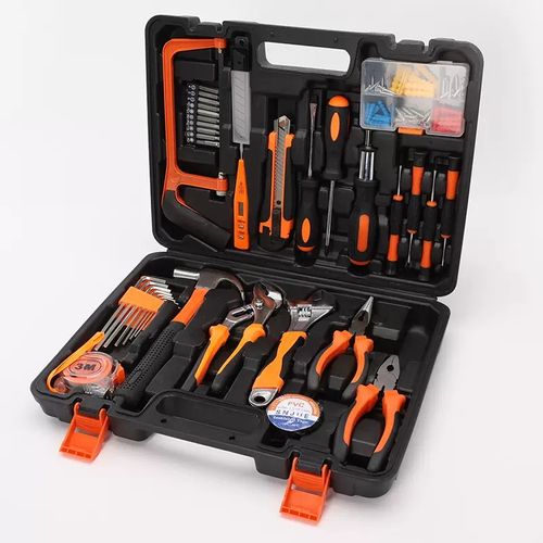 Portable carbon steel vehicle-mounted hardware tool box set🤩