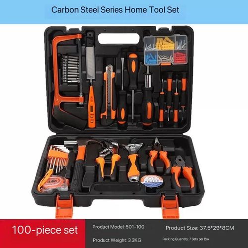 Portable carbon steel vehicle-mounted hardware tool box set🤩
