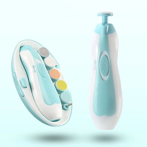 Hot Selling Factory Custom Electric Baby Nail Trimmer 6 Pcs Grinding Heads Baby Nail File Nail Sharpener