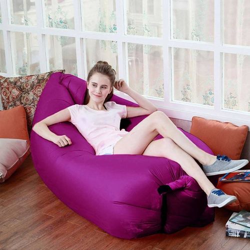 Modern Inflatable Air Sofa Chair Lounger for Outdoor Camping Water Floating Bed Lazy Beach Sun Lounger Living Room Application