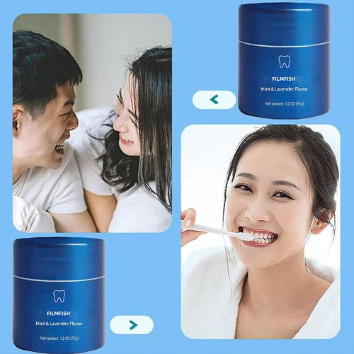 The Powder Teeth Whitening Natural Tooth Powder No Sensitivity Enamel Safe Toothpaste Lavender & Mint Flavor