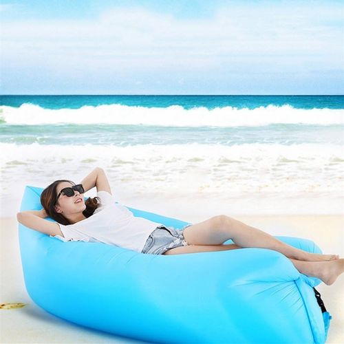 Modern Inflatable Air Sofa Chair Lounger for Outdoor Camping Water Floating Bed Lazy Beach Sun Lounger Living Room Application
