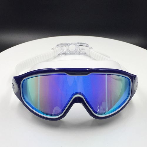 Professional Wide Vision Anti Fog Swimming Goggles with Earplug No Leaking UV Protection Swim Goggles for Women Men Adult