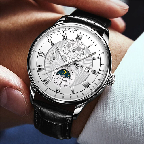 Men Watch Stainless Top Brand Luxury Men's Wristwatch Waterproof Luminous Business Quaztz Date Week Watches