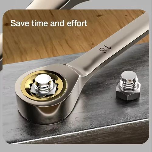 Ratchet quick wrench dual-purpose automatic two-way wrench set