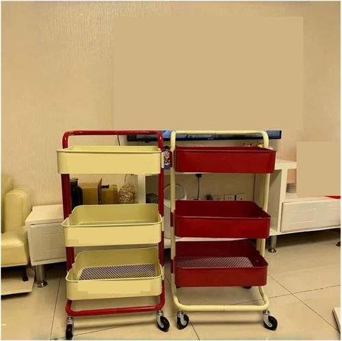 Kitchen Sink Sponge Rack Multi Layer Movable Metal Storage Cart Storage Rack with High Aesthetic Value Sponge Holder Storage Device