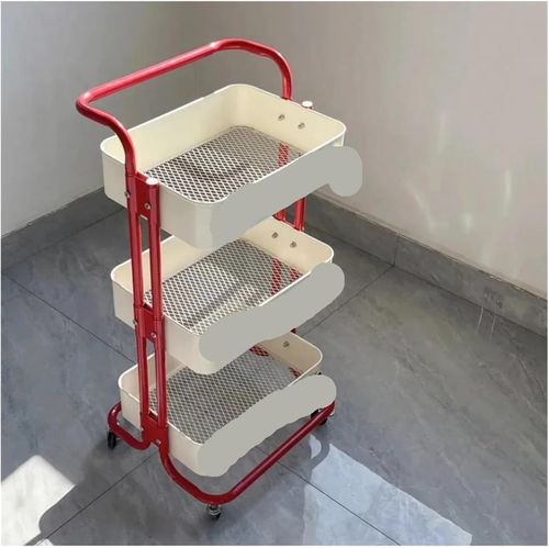 Kitchen Sink Sponge Rack Multi Layer Movable Metal Storage Cart Storage Rack with High Aesthetic Value Sponge Holder Storage Device