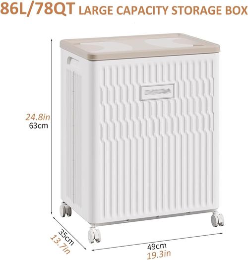 Folding Clothes Storage Box With Lid And Wheels, Large Capacity Plastic Storage Bin For Closet Living Room Bedroom Organization, Sealed And Dustproof