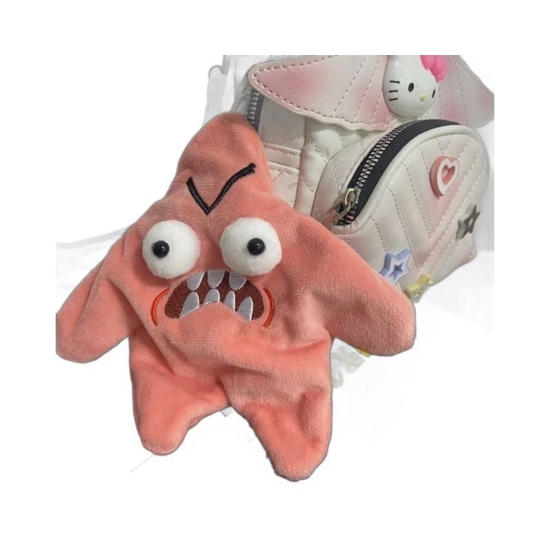 Big Star Grumpy Soft Cotton Pie Plush Pendant Fun Decompression Toy for Kids Baby Gift with OPP Bag Decoration Doll