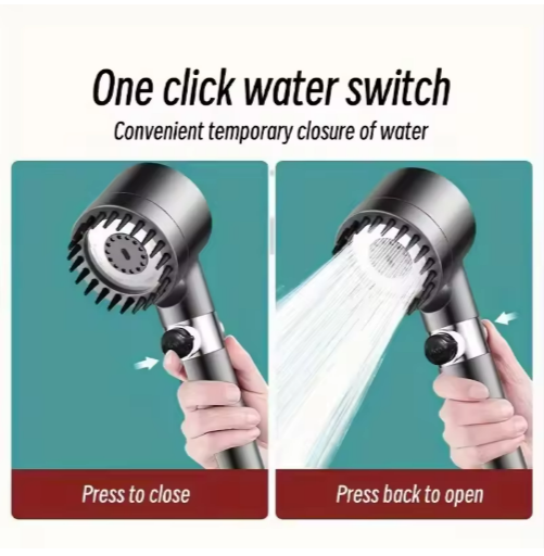 New pressurized shower head filter home bathroom shower head set