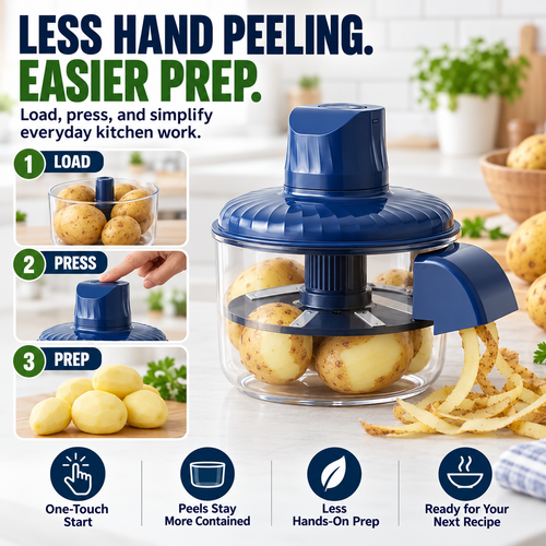 🔥HOT SALE🔥 COD！Fully Automatic Home Fruit and Vegetable Peeler Nairobi Stock |48H Dispatch |COD Orders are dispatched within 48 hours from our  Nairobi warehouse. Delivery takes 1–3 working days.