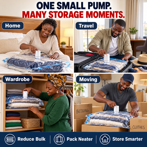 🔥HOT SALE🔥 COD！Vacuum Sealing Bags + Pump Nairobi Stock |48H Dispatch |COD Orders are dispatched within 48 hours from our  Nairobi warehouse. Delivery takes 1–3 working days.