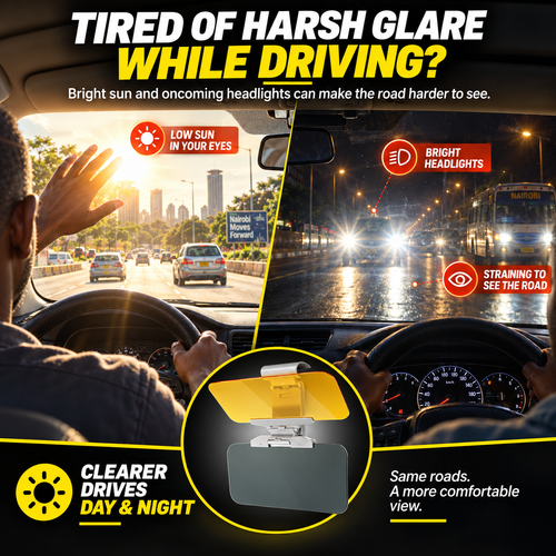 🔥HOT SALE🔥 COD！Universal Suction-Cup Car Sun Visor Goggles to Block High Beams Nairobi Stock |48H Dispatch |COD Orders are dispatched within 48 hours from our  Nairobi warehouse. Delivery takes 1–3 working days