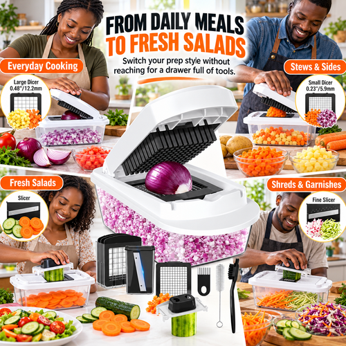 🔥HOT SALE🔥 COD！Vegetable Chopper Nairobi Stock |48H Dispatch |COD Orders are dispatched within 48 hours from our  Nairobi warehouse. Delivery takes 1–3 working days.