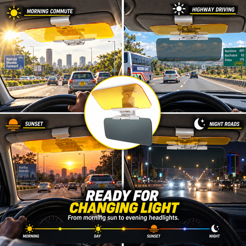 🔥HOT SALE🔥 COD！Universal Suction-Cup Car Sun Visor Goggles to Block High Beams Nairobi Stock |48H Dispatch |COD Orders are dispatched within 48 hours from our  Nairobi warehouse. Delivery takes 1–3 working days