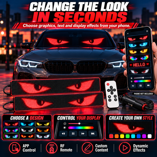 🔥HOT SALE🔥 COD！Truck Decal: Flexible Screen with Dynamic Scrolling and Blinking Off-Road Rear Window LED Lights Nairobi Stock |48H Dispatch |COD Orders are dispatched within 48 hours from our  Nairobi warehouse. Delivery takes 1–3 working days.