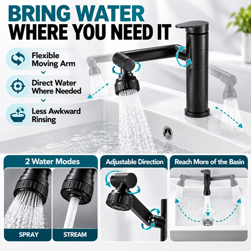 🔥HOT SALE🔥 COD！Swivel Faucet Nairobi Stock |48H Dispatch |COD Orders are dispatched within 48 hours from our  Nairobi warehouse. Delivery takes 1–3 working days.