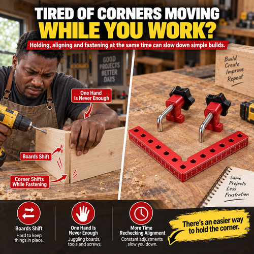 🔥HOT SALE🔥 COD！Carpentry Right-Angle Clamp, Panel Clamp, 90-Degree Right-Angle Guide, Aluminum Alloy Height Gauge Nairobi Stock |48H Dispatch |COD Orders are dispatched within 48 hours from our  Nairobi warehouse. Delivery takes 1–3 working days.