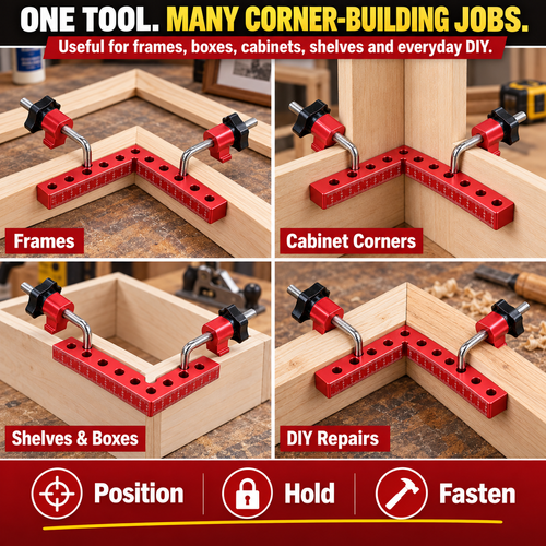 🔥HOT SALE🔥 COD！Carpentry Right-Angle Clamp, Panel Clamp, 90-Degree Right-Angle Guide, Aluminum Alloy Height Gauge Nairobi Stock |48H Dispatch |COD Orders are dispatched within 48 hours from our  Nairobi warehouse. Delivery takes 1–3 working days.