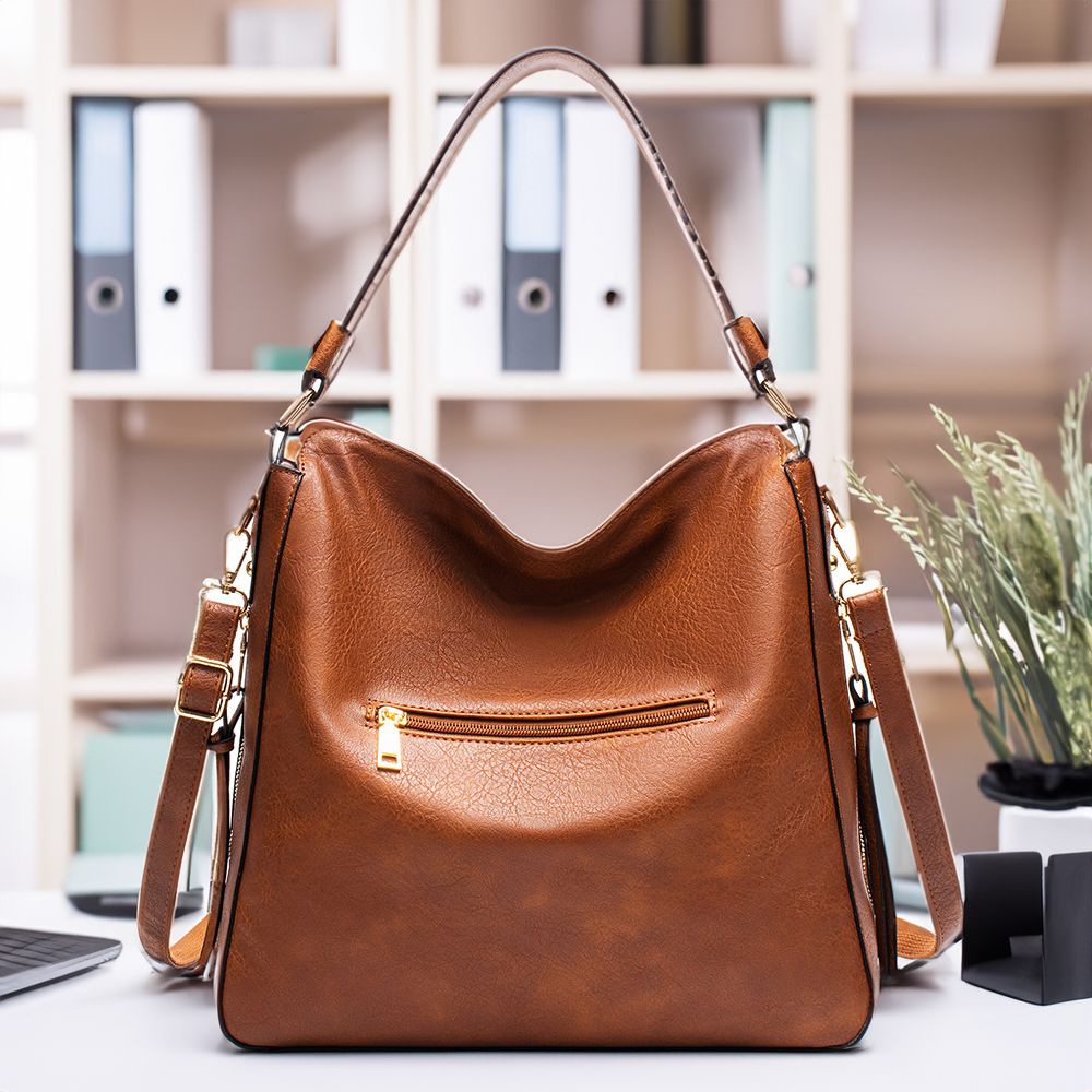 Women's bag 2023 new shoulder bag simple oblique straddle wandering bag Korean version handbag bag ladies tote large bag