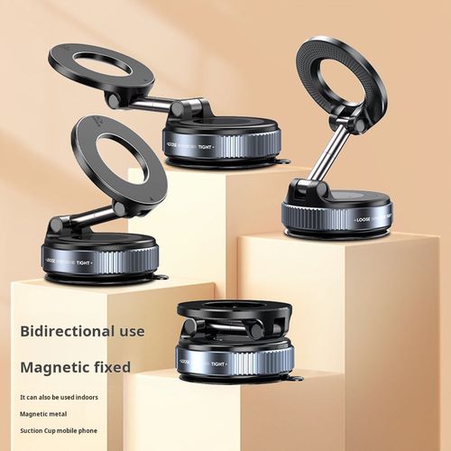 OEM Custom logo 360° Rotation Magnetic Car Vacuum Suction Phone Holder Secure Mount for samsung galaxy Z Fold Flip 6 5
