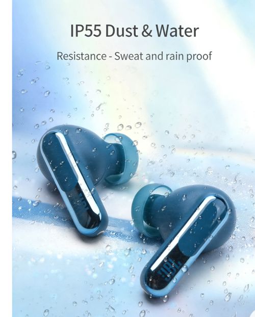 JBL LIVE BEAM3 True Wireless Earbuds | Colorful Case Semi-In-Ear Headphones with ANC, HiFi Deep Bass, Full Color Touch Screen, Long Battery for Sports