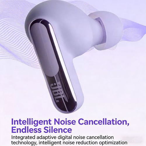 JBL LIVE BEAM3 True Wireless Earbuds | Colorful Case Semi-In-Ear Headphones with ANC, HiFi Deep Bass, Full Color Touch Screen, Long Battery for Sports