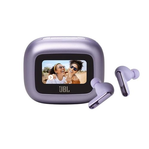 JBL LIVE BEAM3 True Wireless Earbuds | Colorful Case Semi-In-Ear Headphones with ANC, HiFi Deep Bass, Full Color Touch Screen, Long Battery for Sports