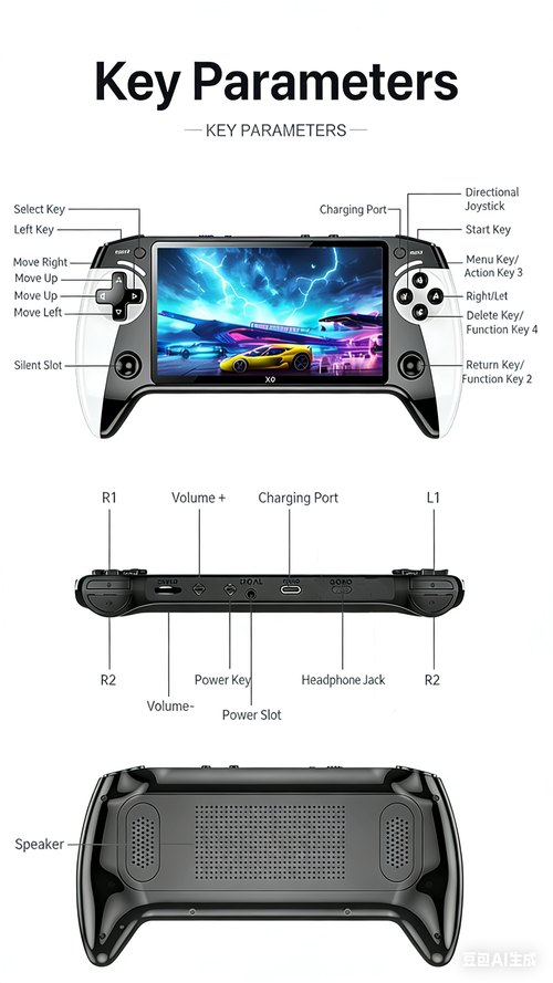 X9 Retro Handheld Game Console-5.5inch HD Screen & 6200+ Classic Games