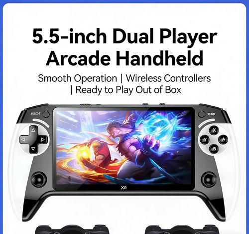 X9 Retro Handheld Game Console-5.5inch HD Screen & 6200+ Classic Games