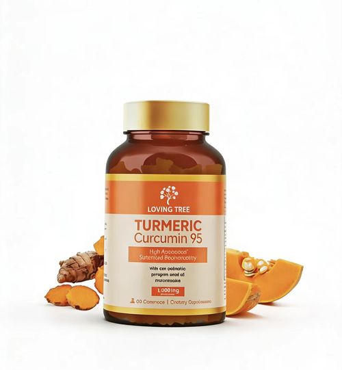 Loving Tree Turmeric Gummies  95% Curcuminoids with Black Pepper & Pumpkin Seed Oil for Ultimate Absorption, Joint Support Supplement
