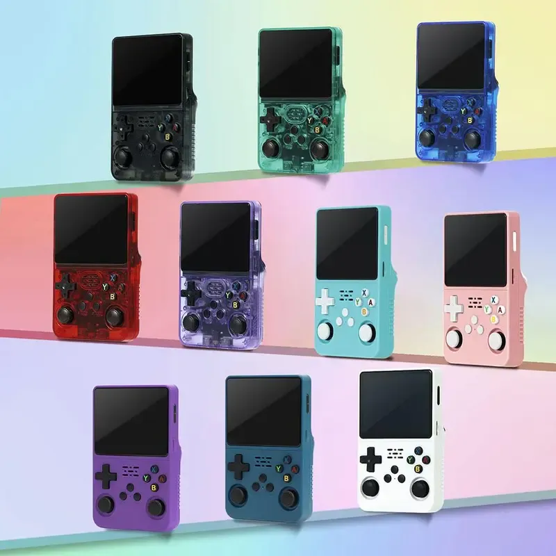 R36S Retro Video Handheld Game Console Linux System 3.5 in IPS Screen Built in 3000mAH Battery 32G+64G TF Card Preinstalled Gamess for Christmas, Thanksgiving, Holiday Gift