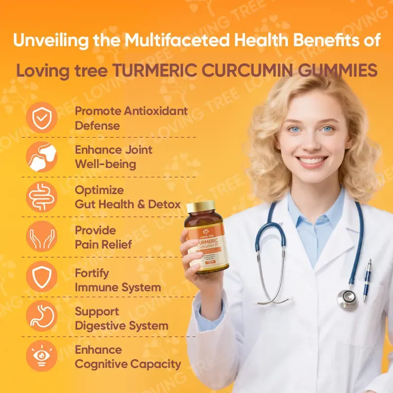 Loving Tree Turmeric Gummies  95% Curcuminoids with Black Pepper & Pumpkin Seed Oil for Ultimate Absorption, Joint Support Supplement