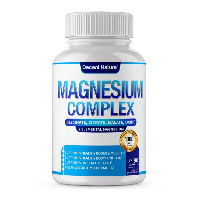 Magnesium Complex 1000mg Made with 7 Elemental Magnesium 90 Capsules
